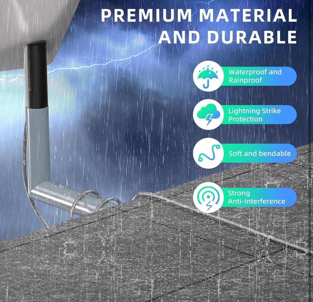 Starlink Replacement Cable (75FT / 23M) for Starlink Rectangular Satellite V2