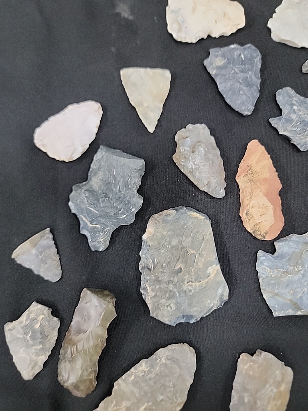 Indian Artifacts, Arrowheads, Rock drawing, Stone bowl, Ohio Collection.