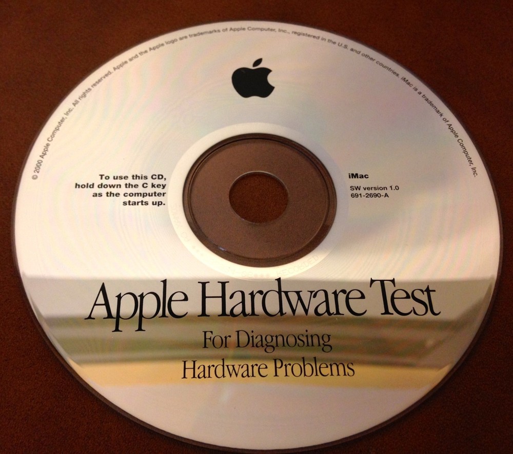 iMac AHT Disc v1.0 691-2690-A / Macintosh Computer Software