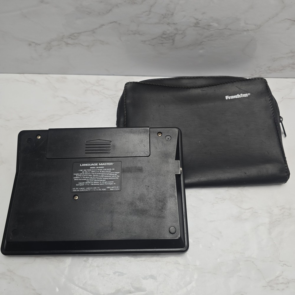 Franklin Language Master LM5000 Black Talking Pronouncing Dictionary Thesaurus