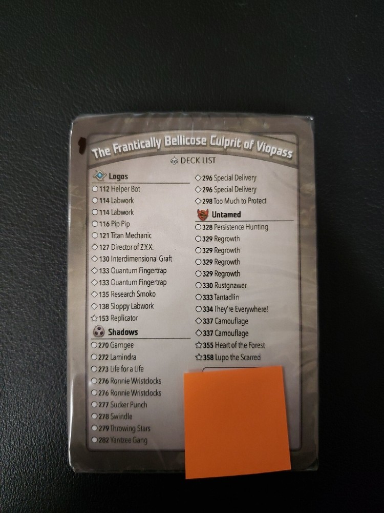 Keyforge Deck With X2 Ronnie, X4 Regrowth, TMTP, Helper Bot