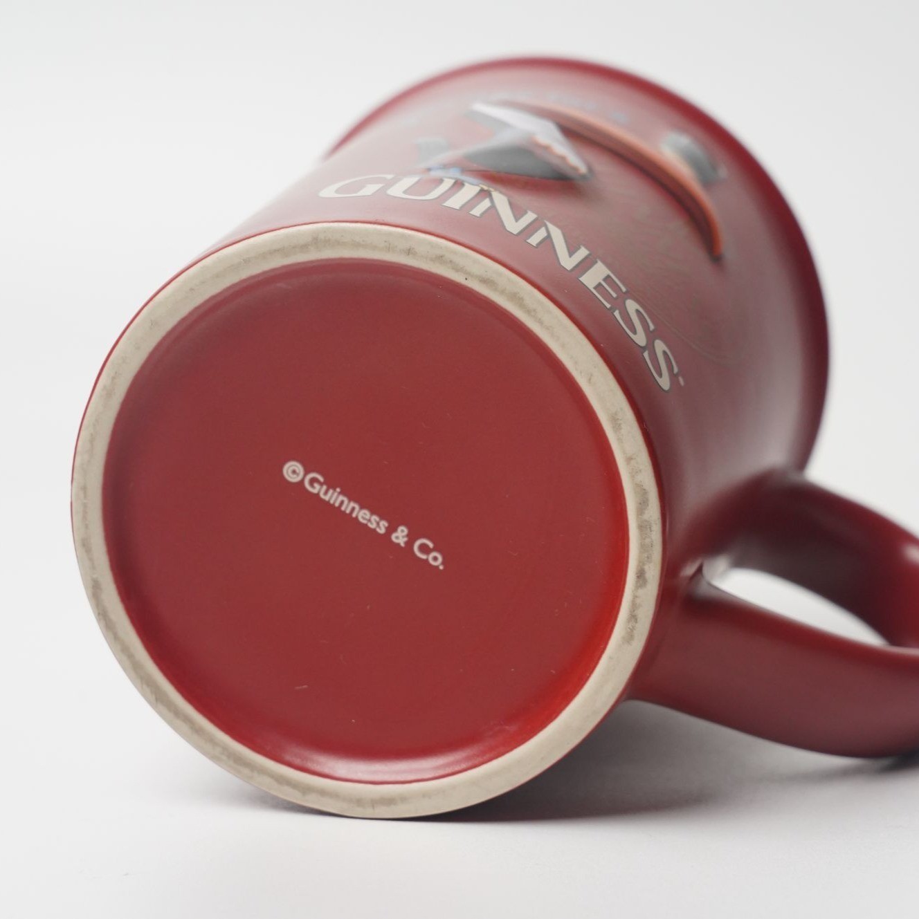 Guinness Toucan Red Ceramic Beer Mug Lovely Day For A Guinness