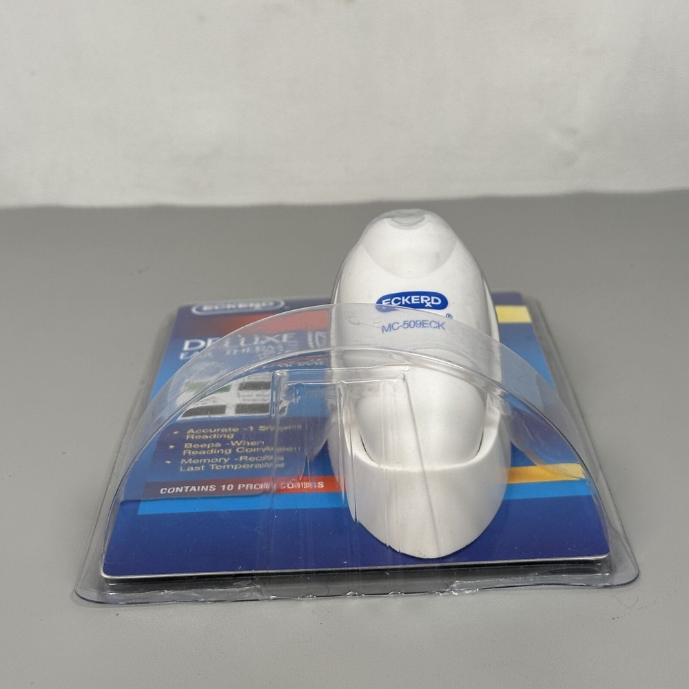 NOS Vintage Eckerd Deluxe Instant Ear Thermometer 1 Second Reading Memory Recall