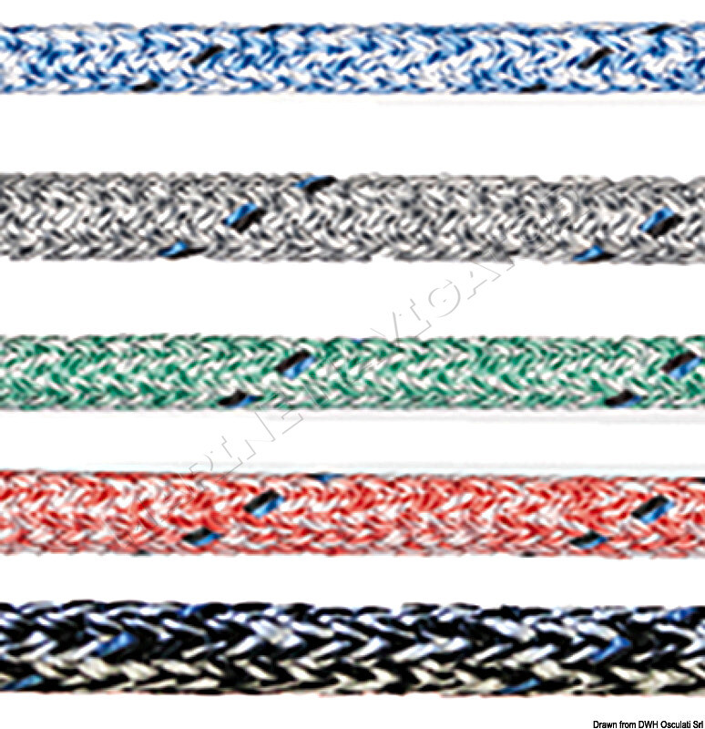 MARLOW Marble braid red 8 mm