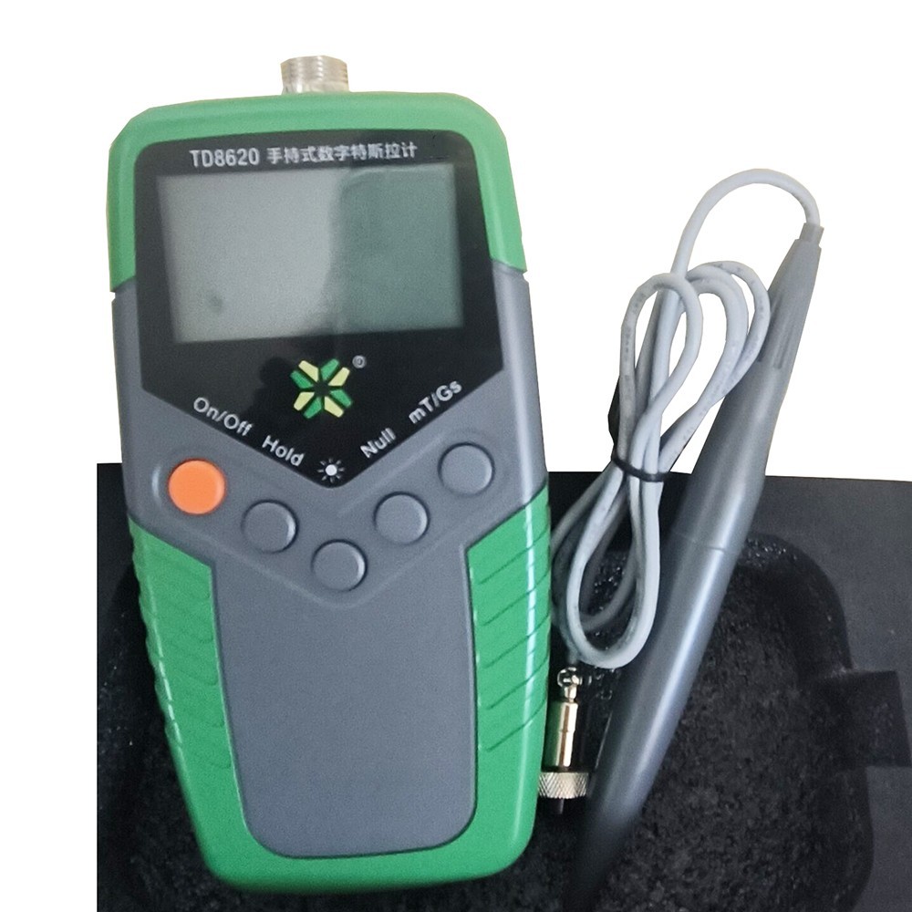 Handheld Gauss Meter with Resolution 10μT Accuracy ±5% Range 200 - 2000mT