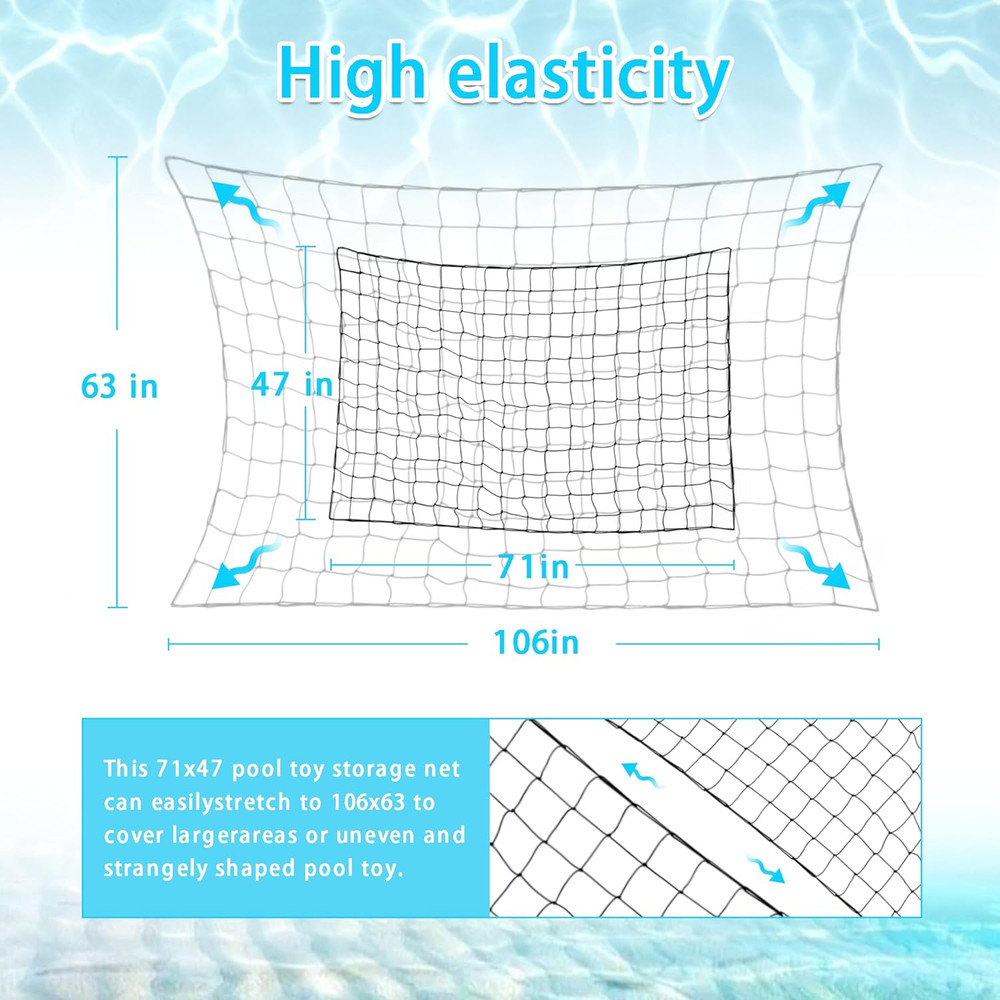 Extra Large Pool Toy Float Storage Net