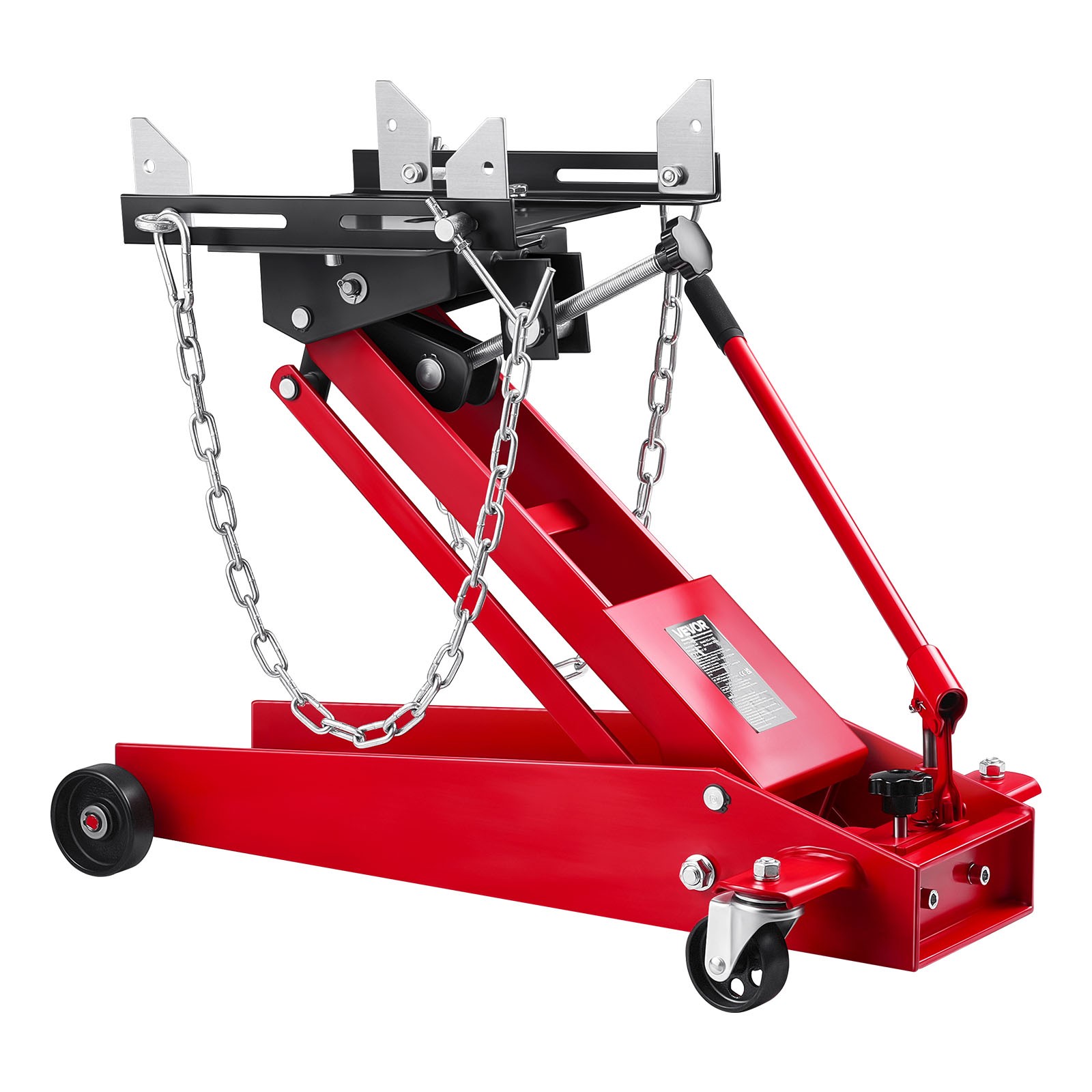 VEVOR Low Profile Floor Jack 1000 lbs Transmission Jack with 360° Front wheels