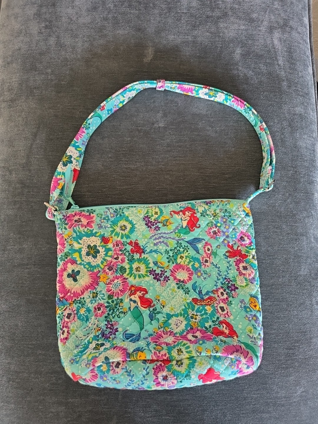 Vera Bradley Disney Bucket Bag-Little Mermaid lightweight quilted crossbody