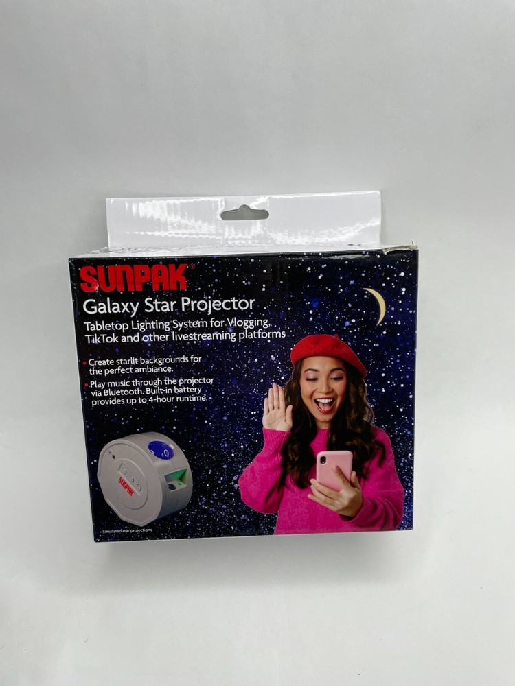 Sunpak Multi-Angle Galaxy Projector with Bluetooth and Built-in Speaker NEW