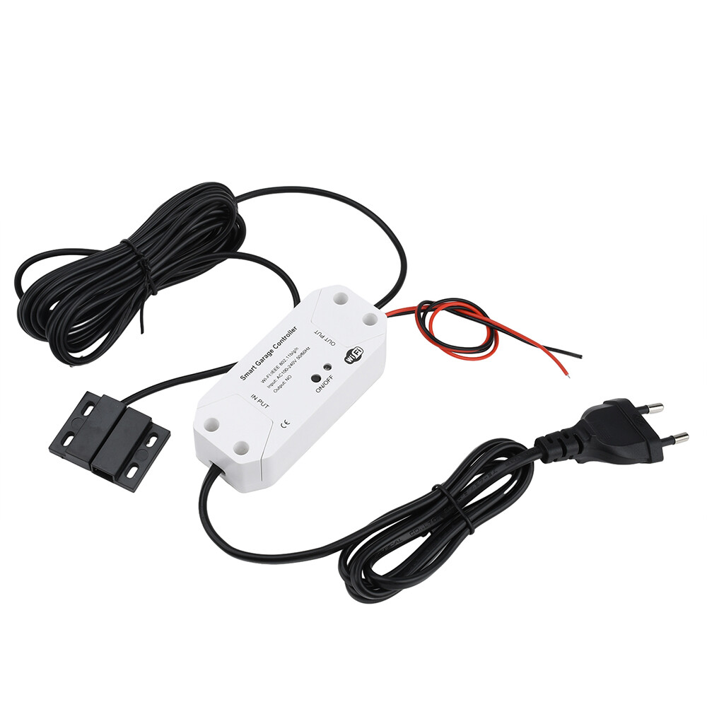 WiFi Smart Garage Door Opener Wireless APP Remote Controller Timer Voice Control