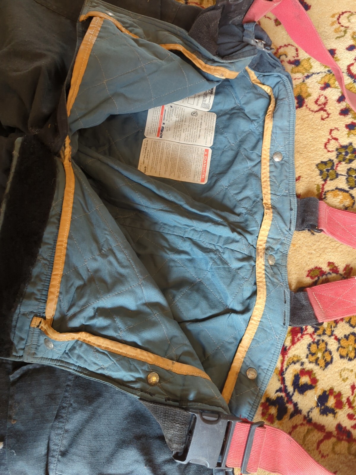 Retired Firefighter Gear Turnout Pants FIRE USED Size 56 X 26 See Pics