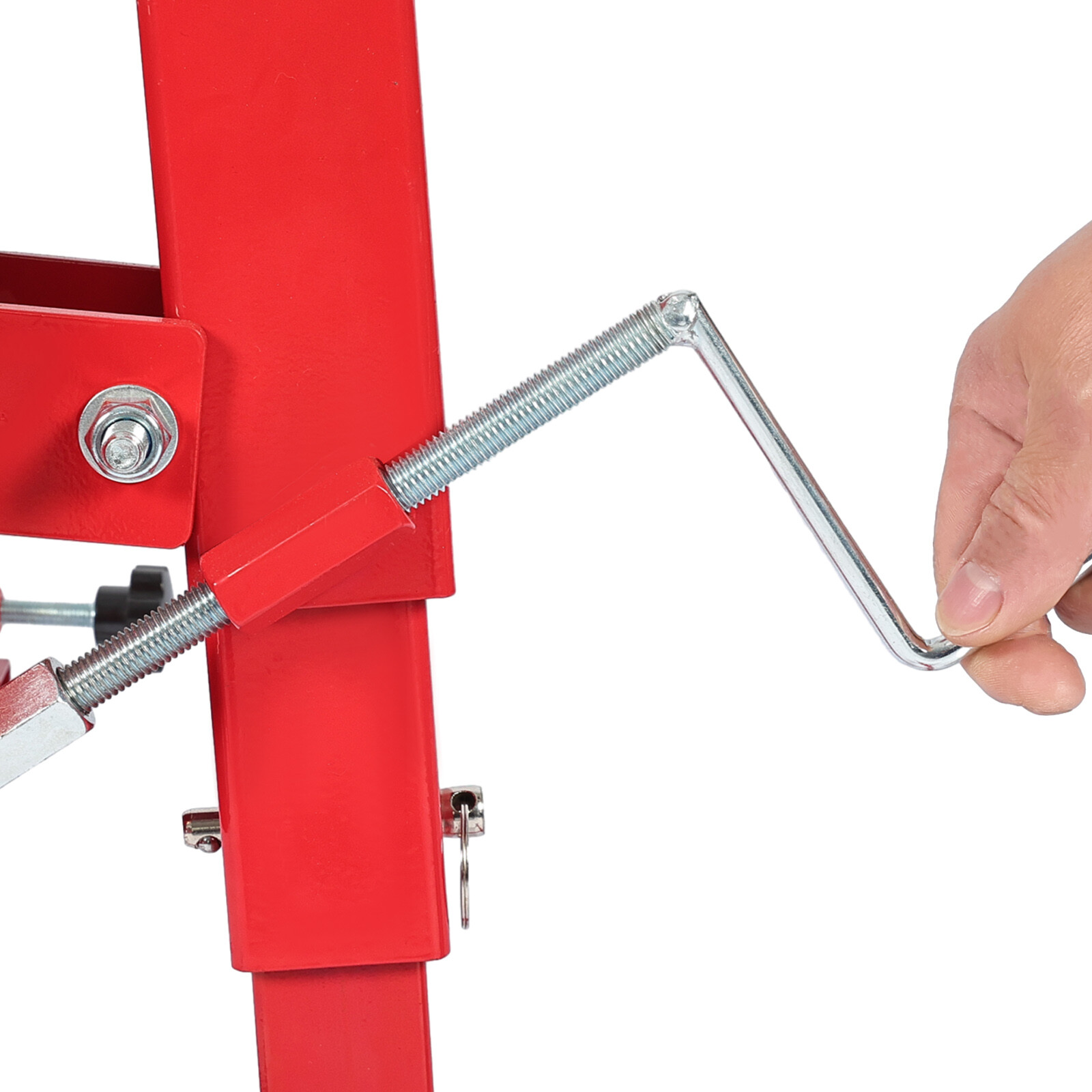 Mechanical Car Door Lift Jack Hydraulic Press and Bumper Handler Stand New Red