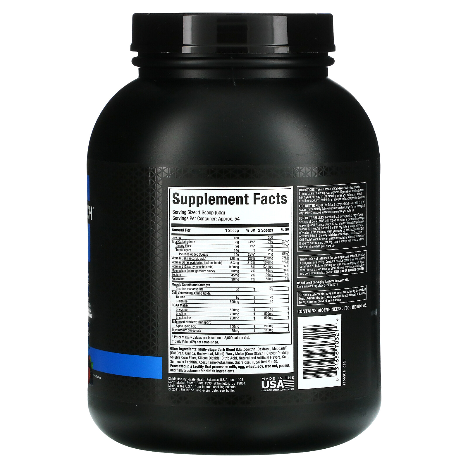 Performance Series, CELL-TECH Creatine, Fruit Punch, 6.00 lb (2.72 kg)