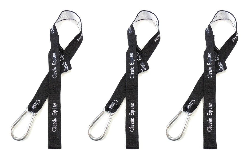 3 Pack Classic Equine Bucket Straps with Aluminum Snaps New