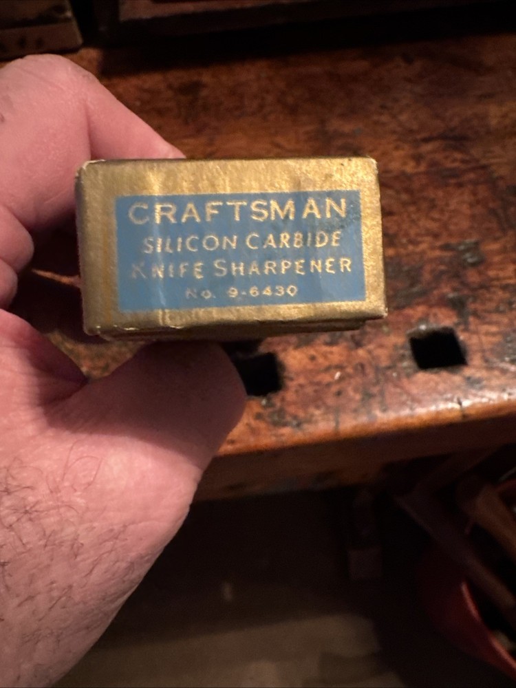 Craftsman Knife Sharpener Vintage Silicon Carbide