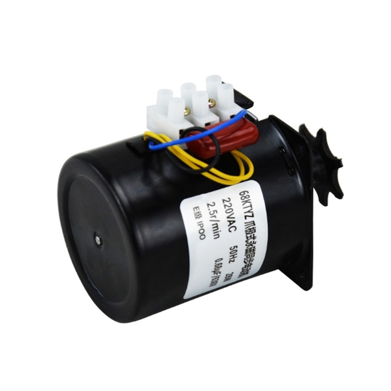 220V Egg Turner Motor Incubator Replacement Engine Reversible Geared Accessories