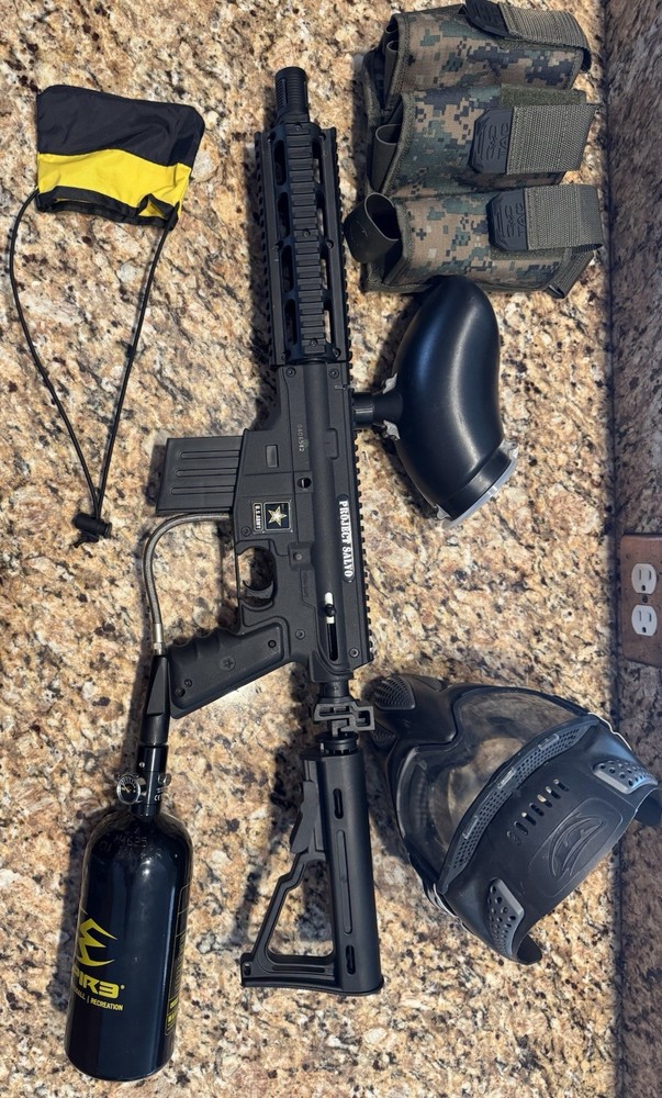 Full Paintball Starter Bundle – Tippmann Project Salvo + Extras