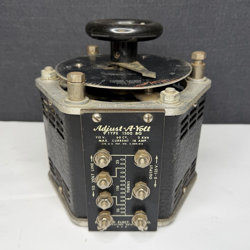 Standard Electrical Adjust-A-Volt Variable Transformer Model 1500BQ - UNTESTED