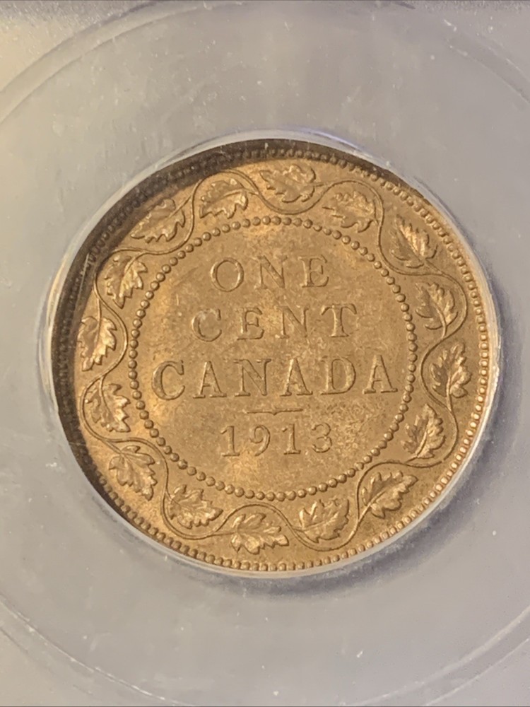 1913 CANADA LARGE CENT ~ ICG MS62BN