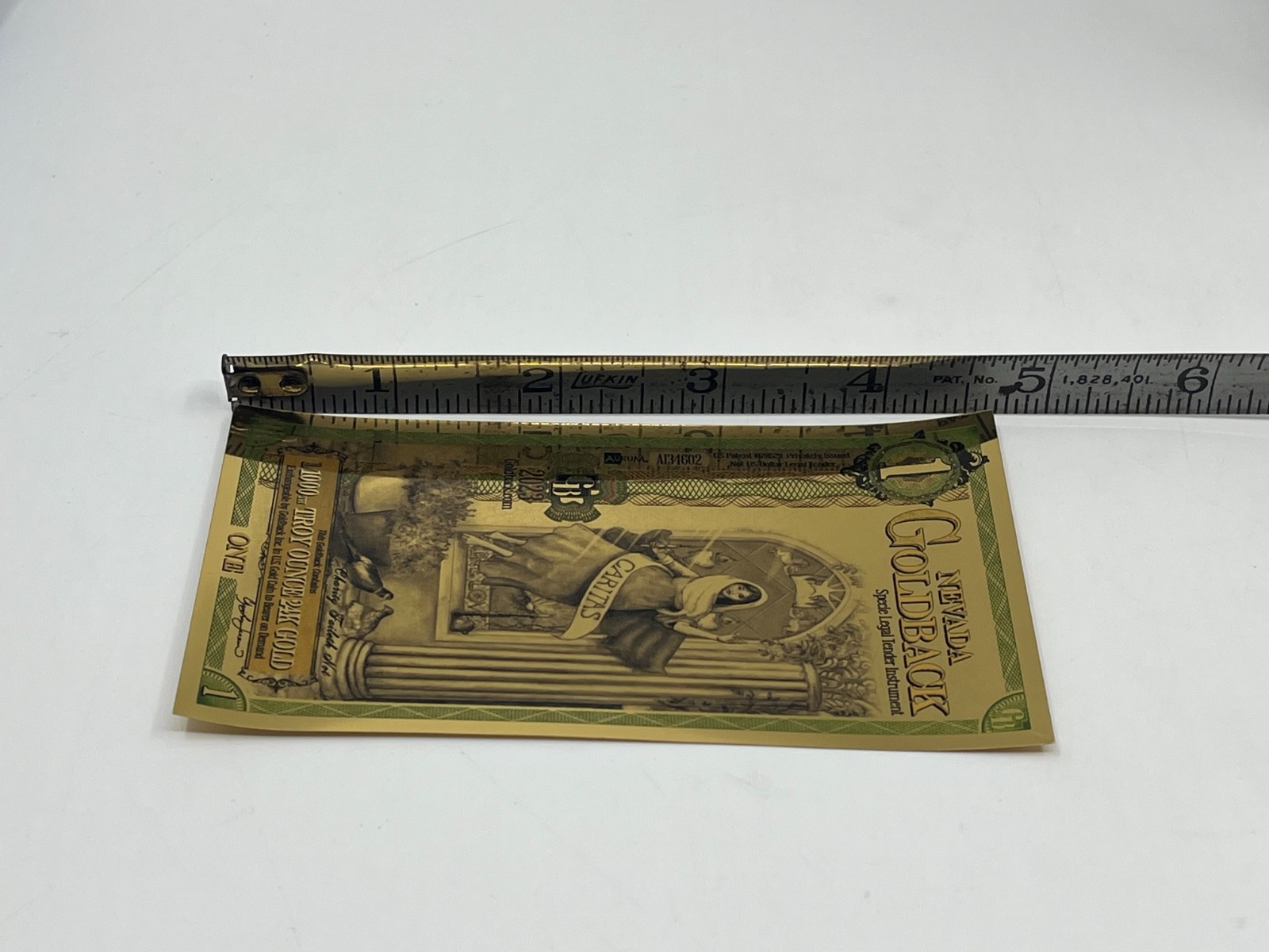 2023 One Nevada Gold Back 1/1000th Troy Ounce 24k Gold