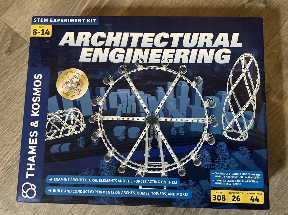 STEM Thames & Kosmos Architectural Engineering Experiment Kit 26 Experiments New