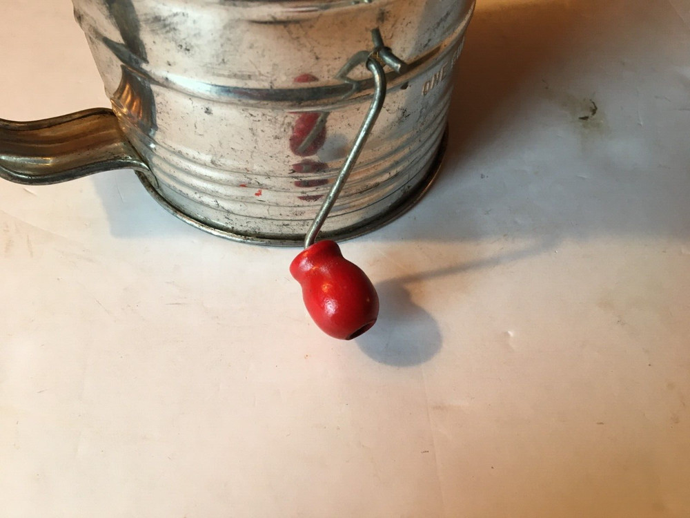 vintage bromwell's flour sifter