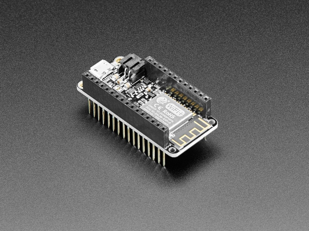 [ Adafruit ] Assembled Feather HUZZAH w/ ESP8266 WiFi With Stacking Headers