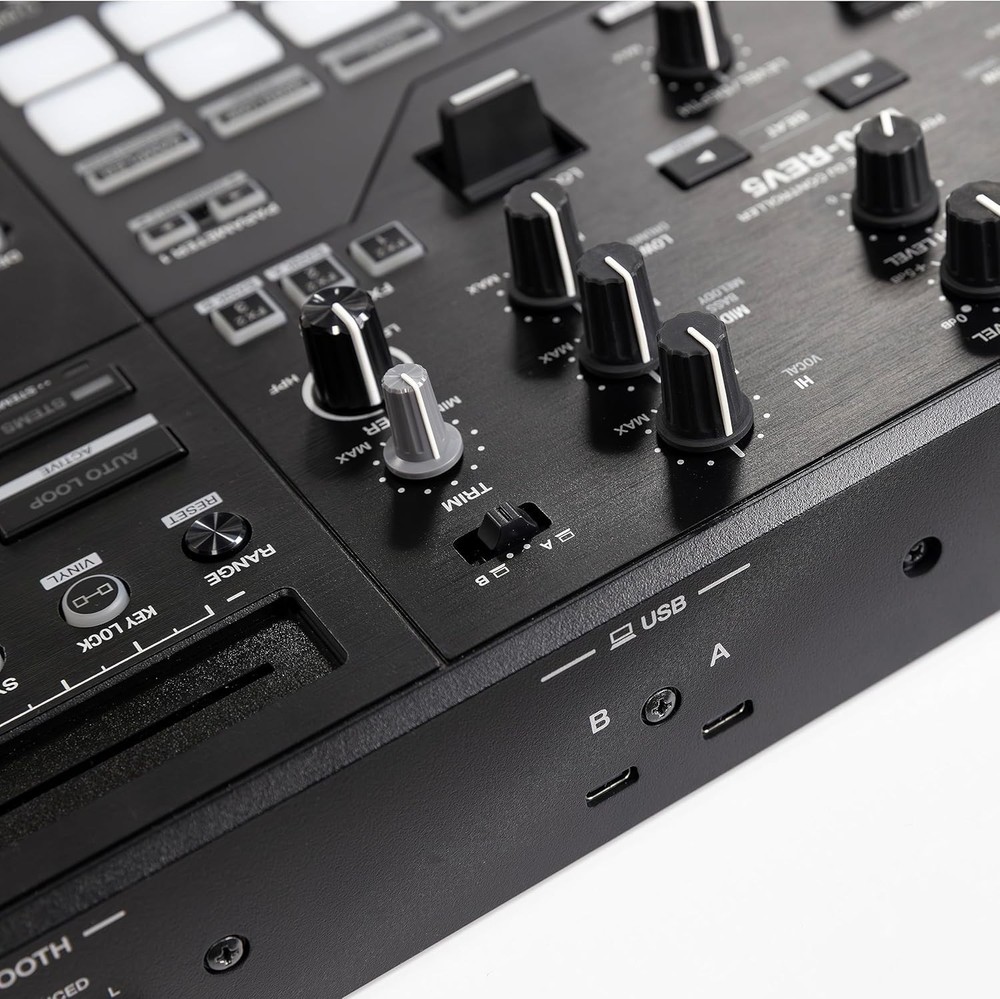 Professional Scratch-Style DJ Controller with Stems Control & Piano Play Mode
