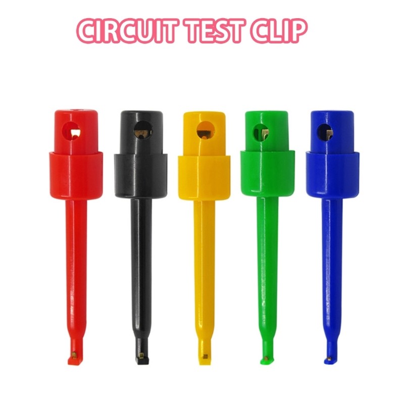 10pcs Spring Loading Test Clip Secure Grip for Circuits Testing Electronics