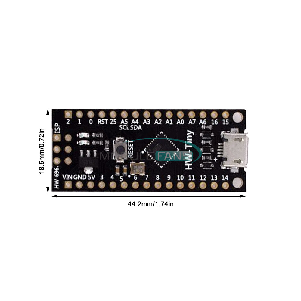 Attiny88 Development Board Micro USB 16mhz Digispark Expansion Development Board