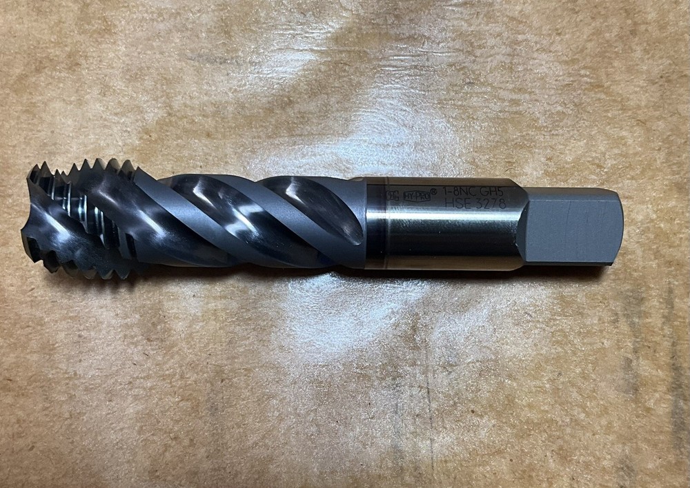 OSG Spiral Flute Tap: 1"-8 Thread Size,
