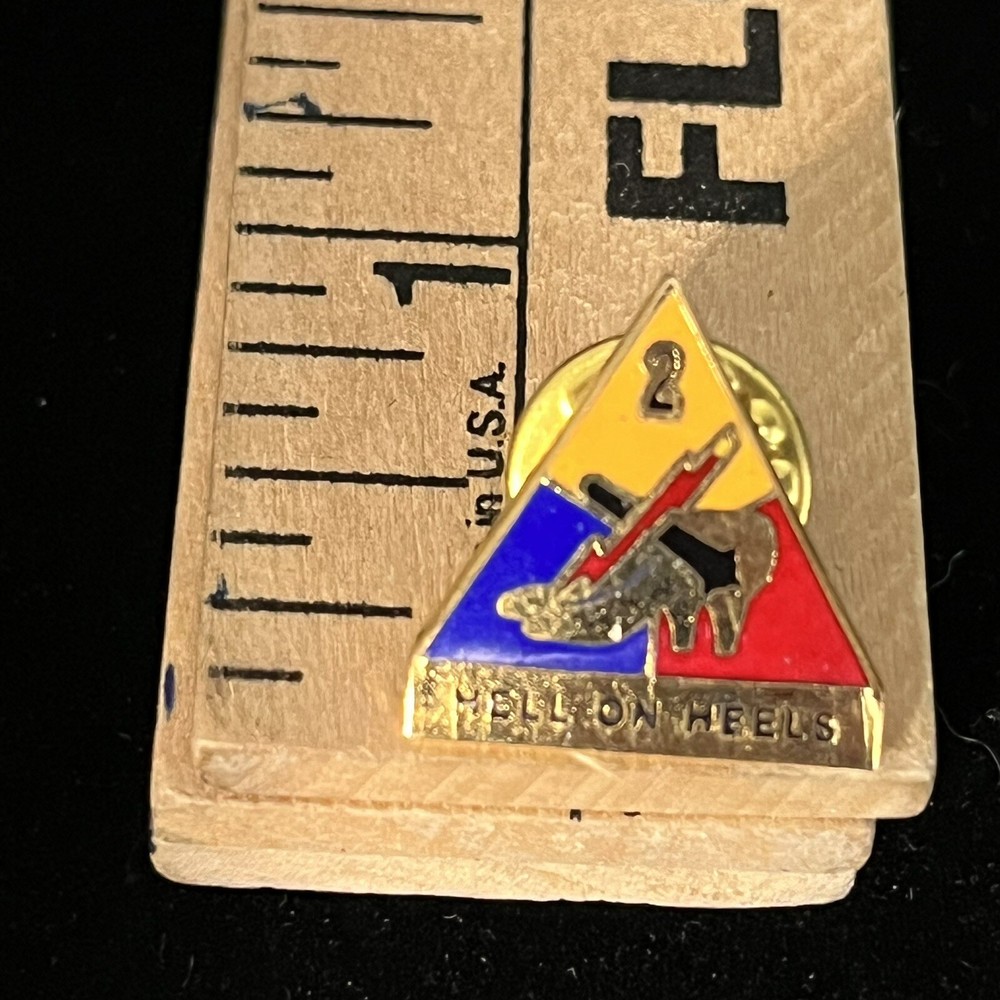 Hell On Heels Tiny Triangle Army Pin