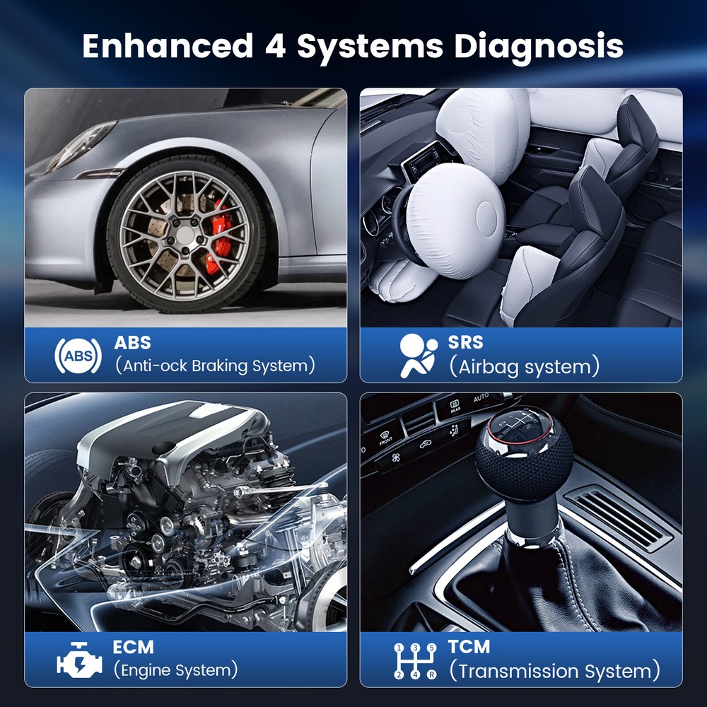 MUCAR CS4 Diagnostic Scanner Tool OBD2 Code Reader Engine SRS ABS Oil EPB SAS US