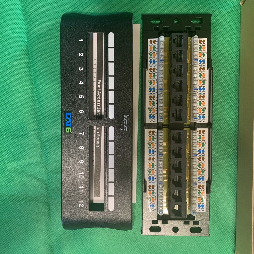 ICC CAT6 12 PORT PATCH PANEL