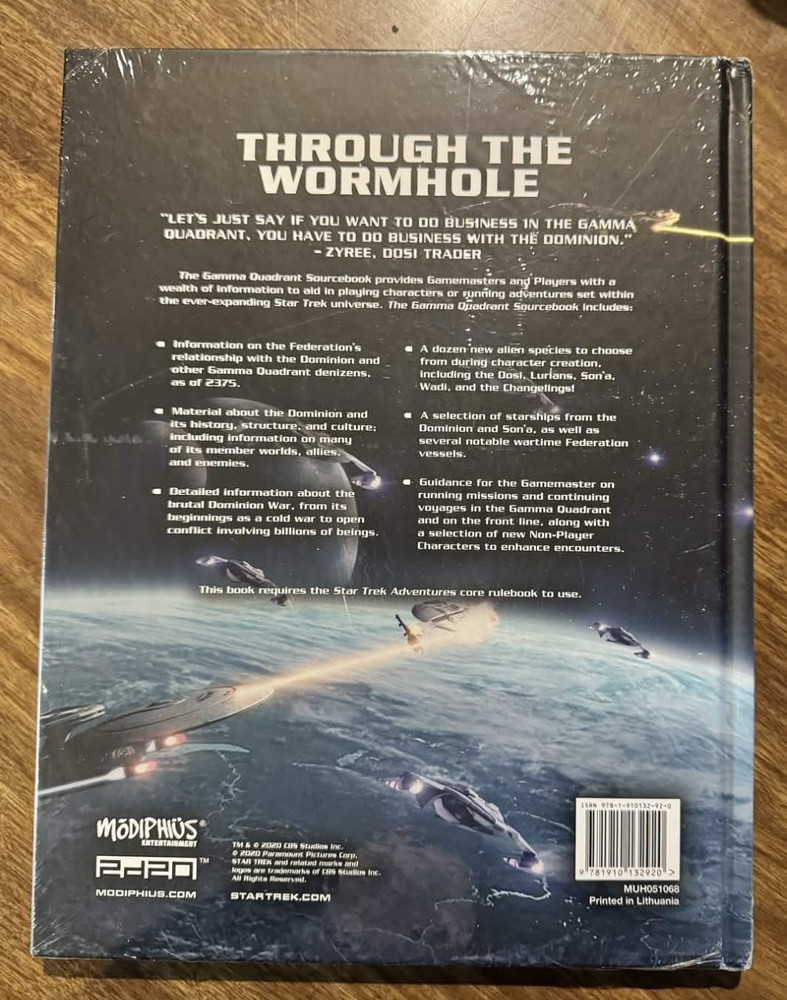 Modiphius: Star Trek Adventures RPG: Gamma Quadrant Hardcover Sourcebook