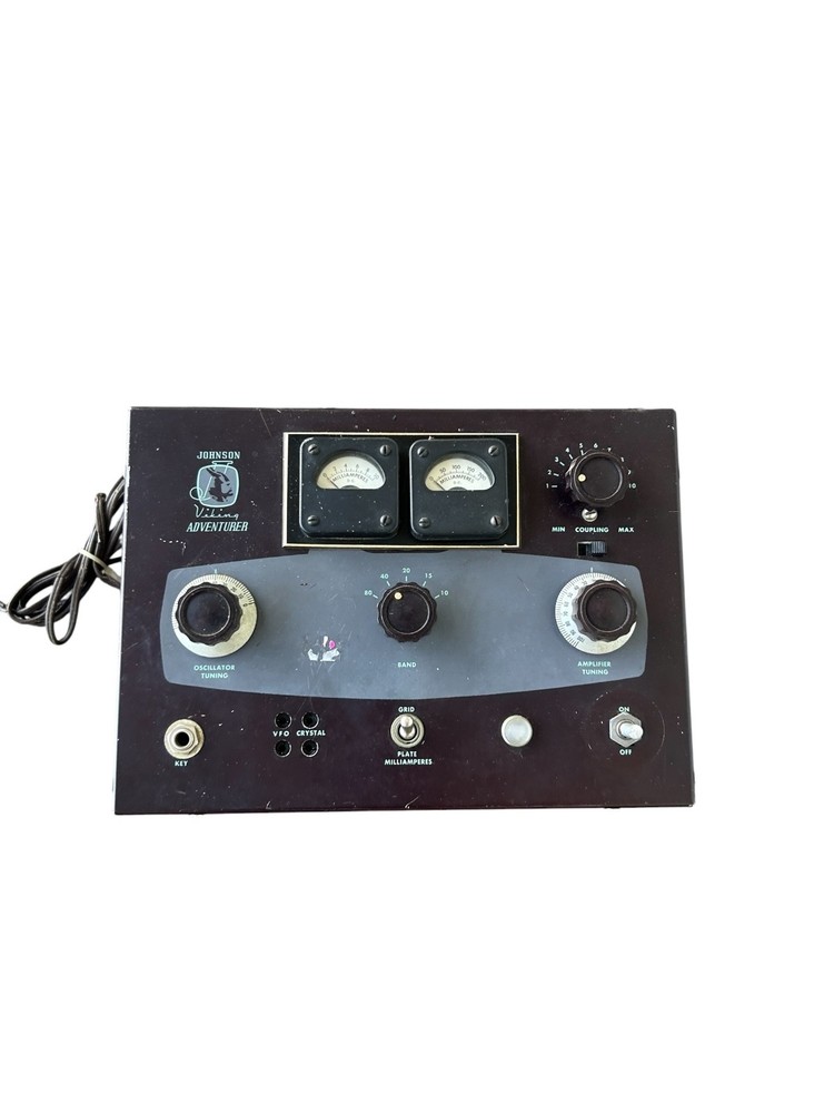 Vintage Johnson Viking Adventurer HAM Radio Transmitte