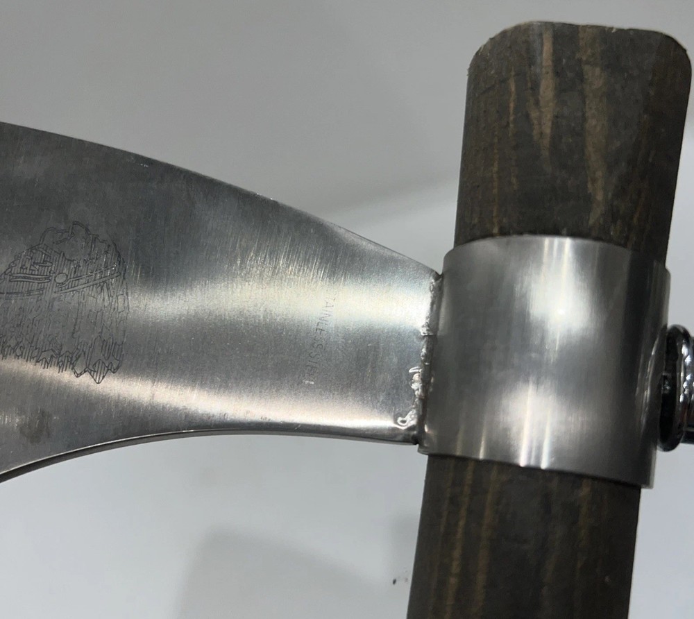 19" Chief Native American Tomahawk Hatchet Replica Axe Functional Peace Pipe