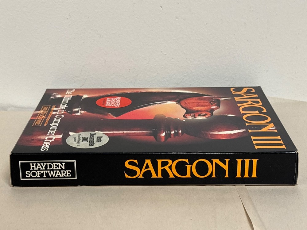 Sargon 3 III Computer Chess Software - Apple & IBM PC 5.25" Floppy Disk