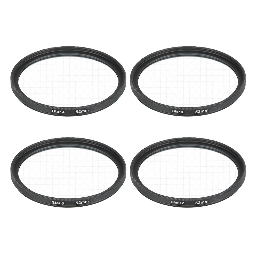 52mm Star Filter, Starburst Filter Camera 4 Points 6 Points 8 Points 12 Points