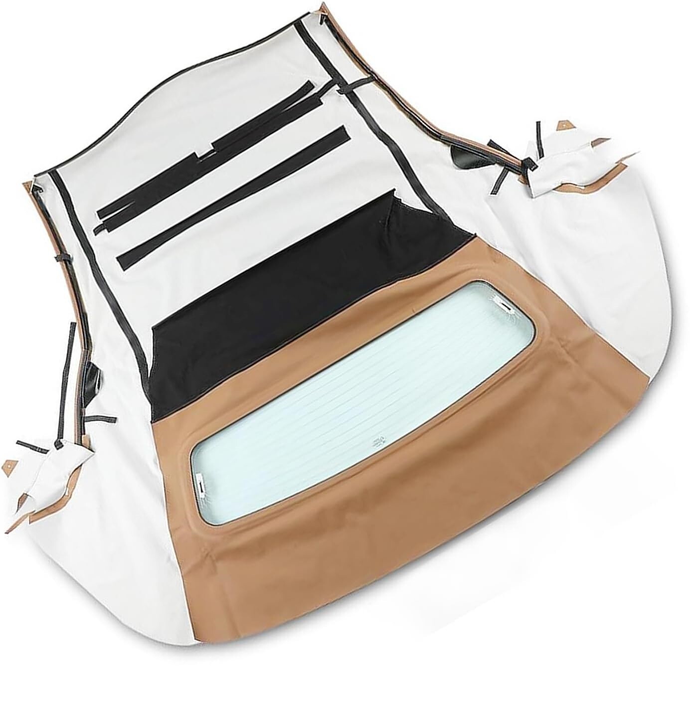 Tan Convertible Top Fit Ford Mustang Convertible Top 05-14 w/Heated Glass Window