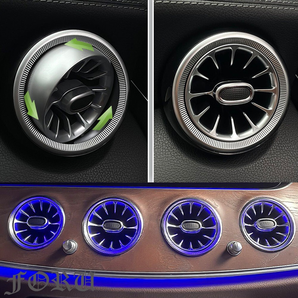 For Mercedes Benz E Class W213 e300 e43 e63 64 Colors Air Vent LED Ambient Light
