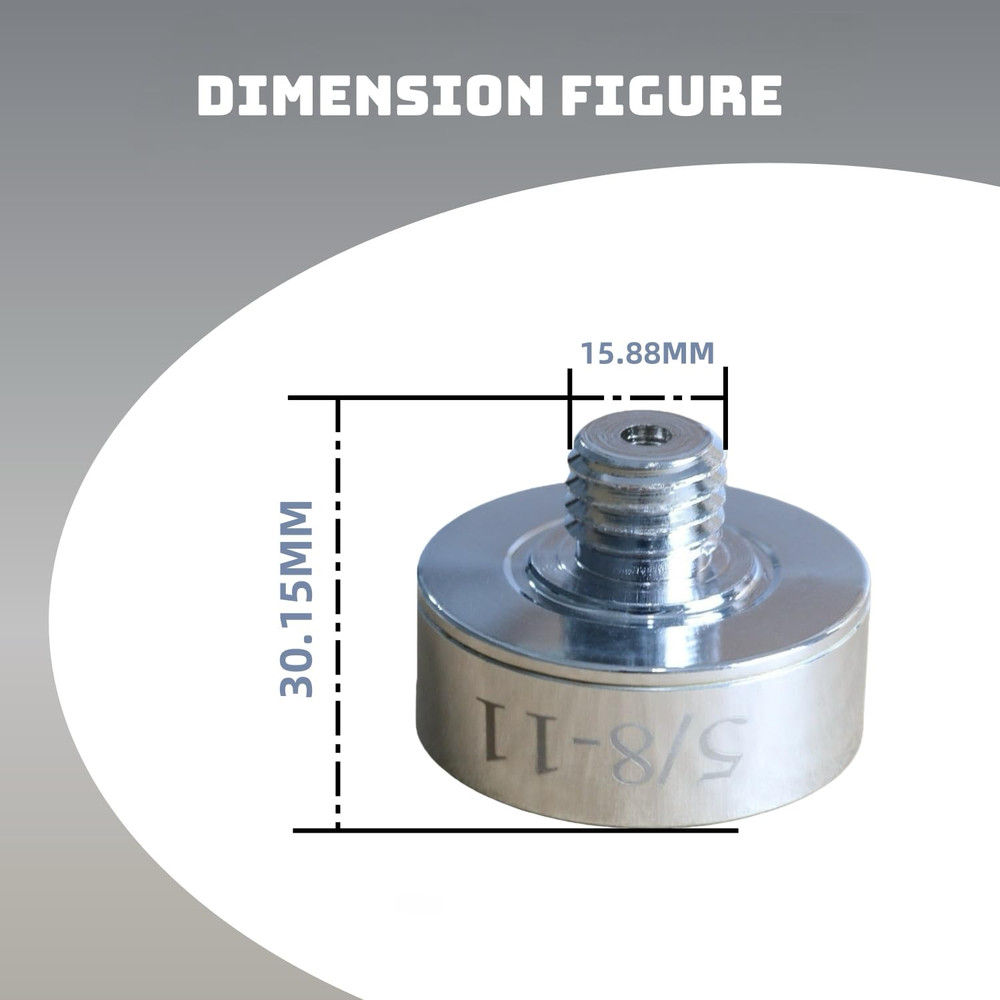 X Lock Adapter for 5/8"-11 Thread, Includes Lock Nut, Compatible with Angle Grin