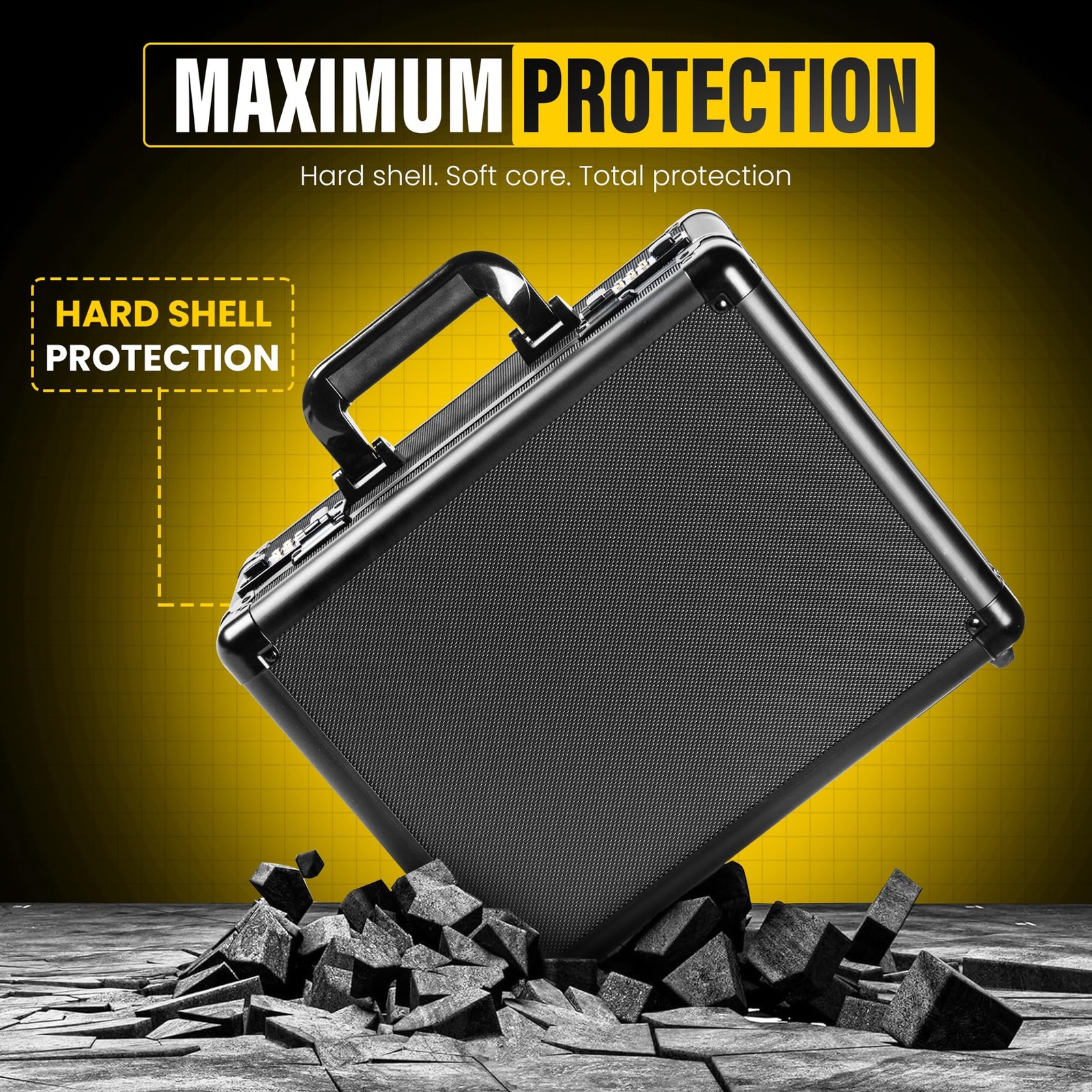 Graded Card Storage Box with Combination Lock – Waterproof Slab Carrying C