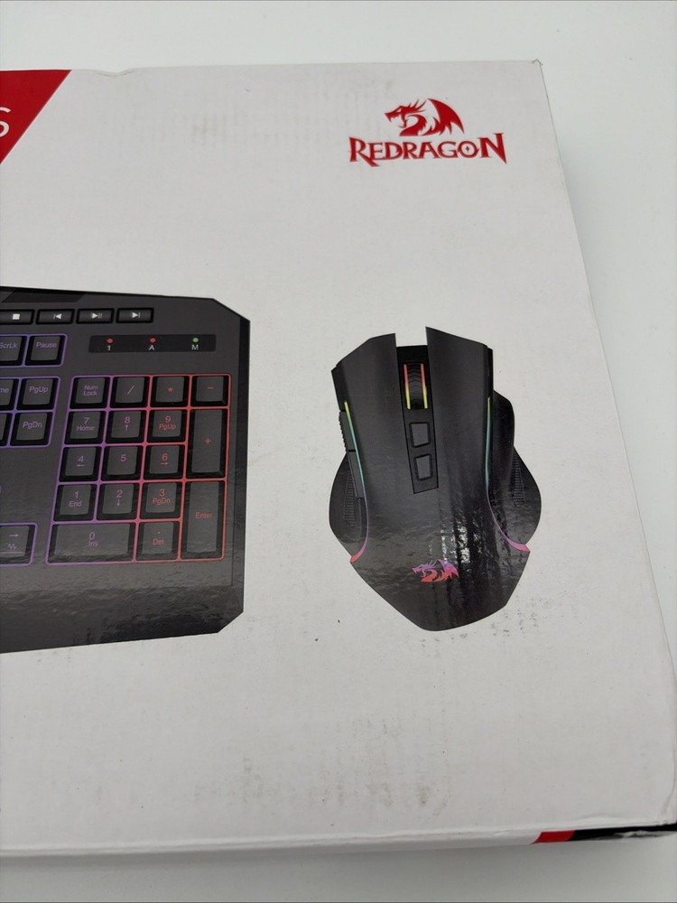 Redragon Gaming Essentials 3 Modes Connection Keyboard And Mouse Bundle - Black