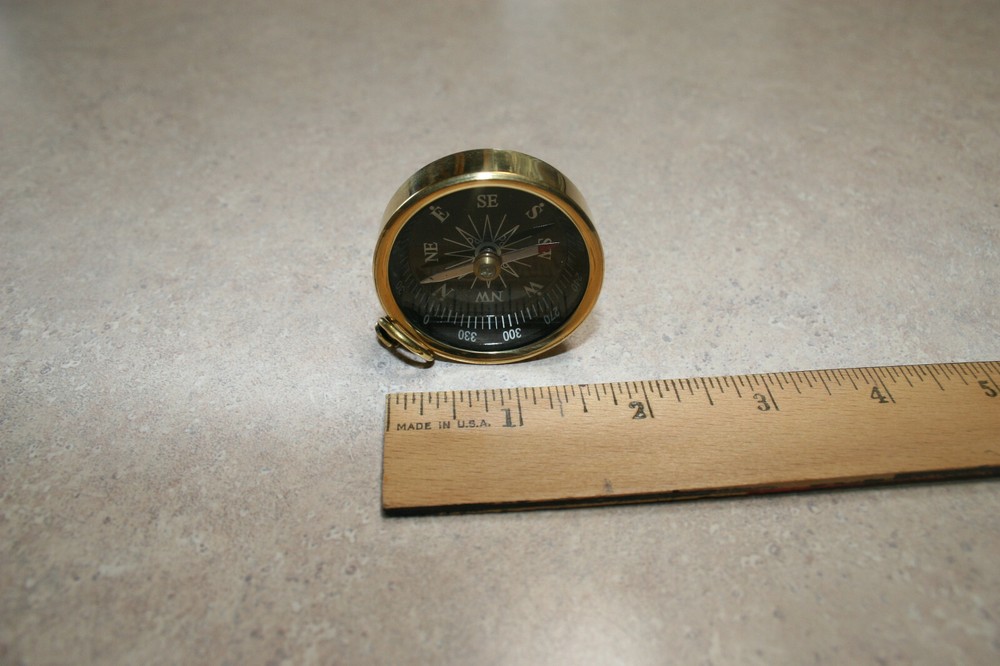 brass pocket compass 48ea