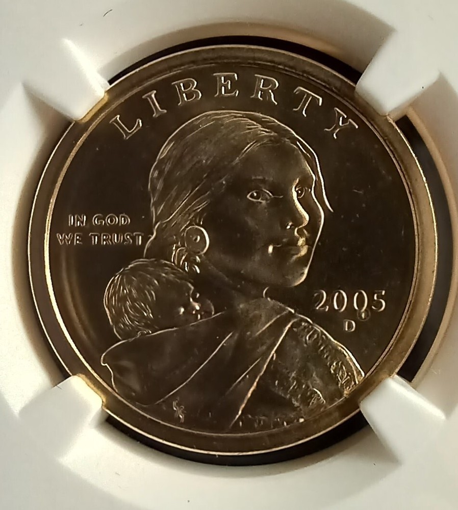 2005 (D) SMS NGC MS 67 Sacagawea Dollar Coin