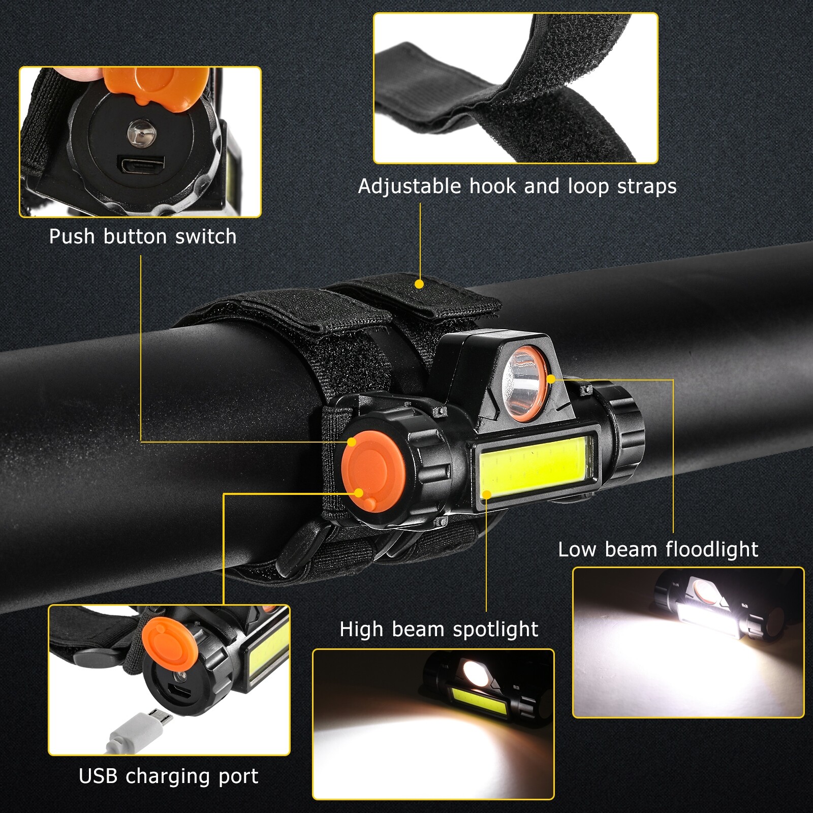 Roll Bar Mount LED Dome Light for Kubota RTV-X1100C X1120/D X1140 X900 XG850