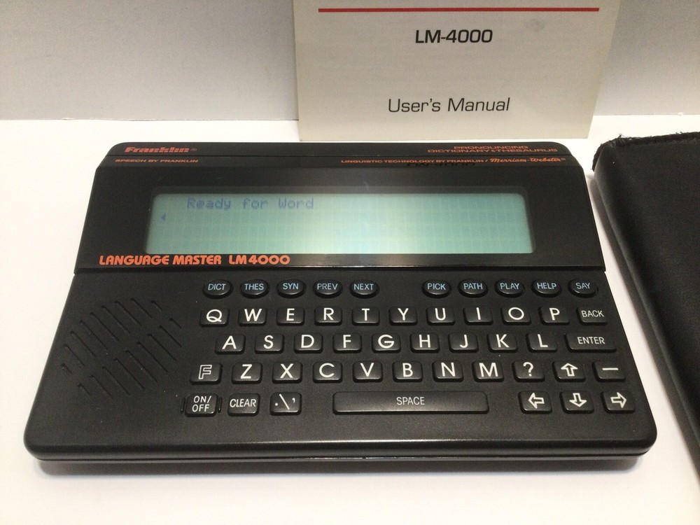 Franklin Language Master LM4000 Talking Pronouncing Dictionary Thesaurus Tested