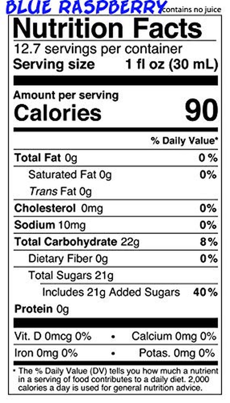 12.7Oz Snow Cone Syrups (4 Pack)