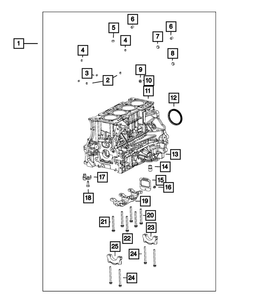 Genuine Mopar Hex Flange Head Bolt Mounting 6509832AA